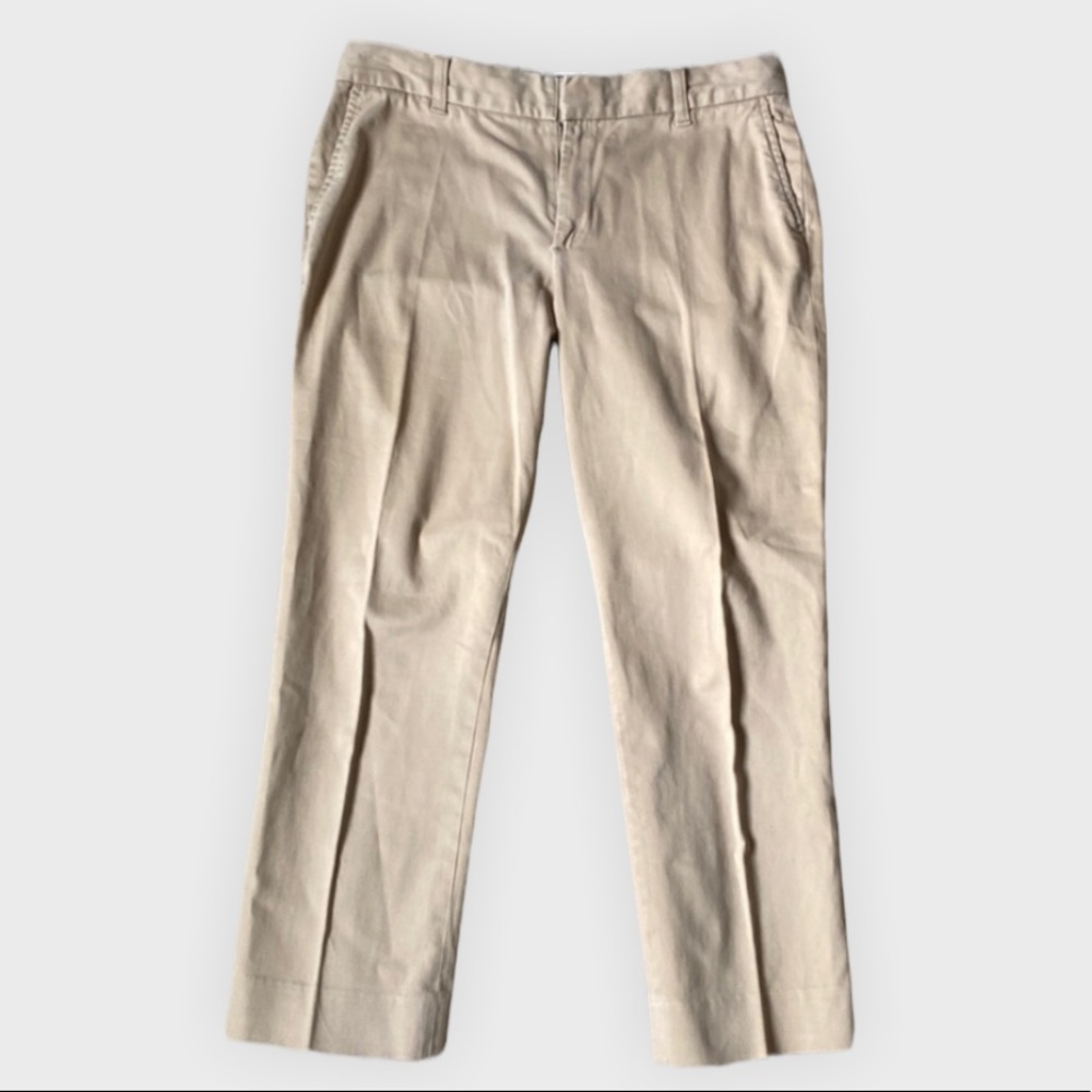 GAP Cropped Stretch Khakis Size 8